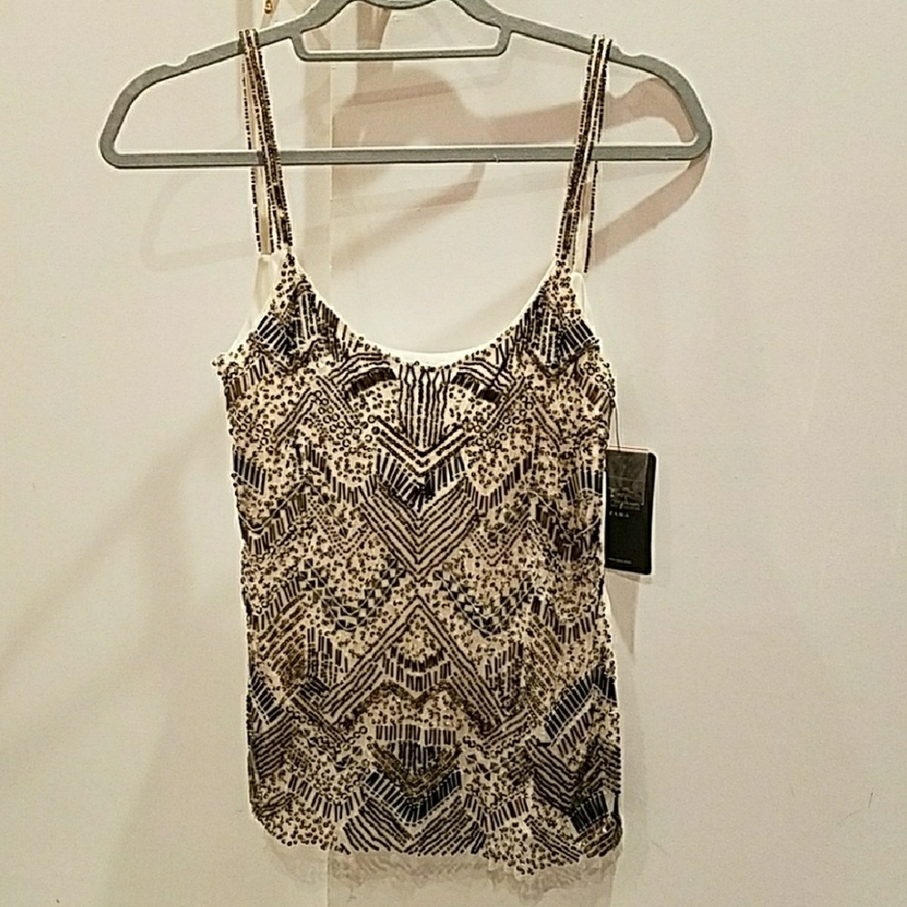 NEW Zara Sequins Top